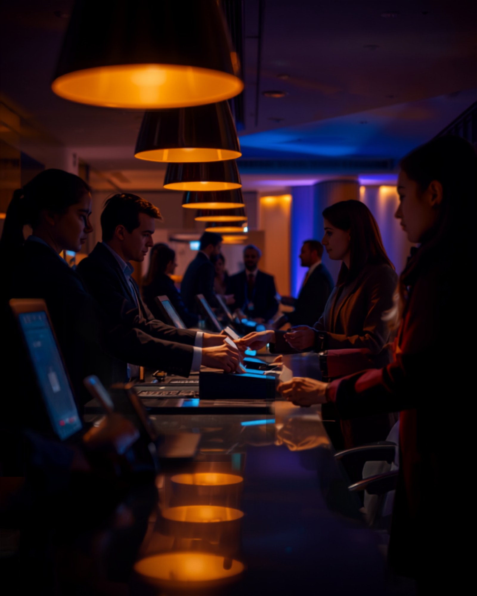 Check-in vor Ort
